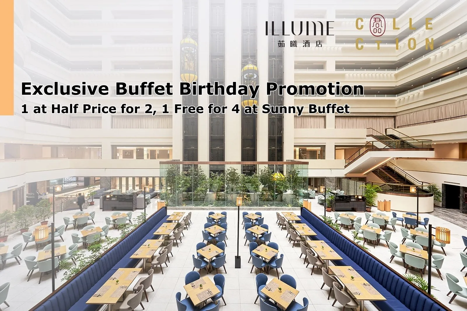 Exclusive Buffet Birthday Promotion: 1 at Half Price for 2, 1 Free for 4 at Sunny Buffet